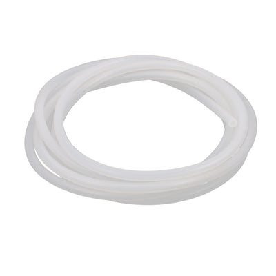 Harfington Uxcell 3 x 5mm Silicone Translucent Tube Water Air Pump Hose Pipe 2 Meters 6.7Ft Long