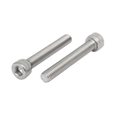 Harfington Uxcell M6 x 40mm Thread 304 Stainless Steel Hex Socket Head Cap Screw Bolt DIN912 26pcs