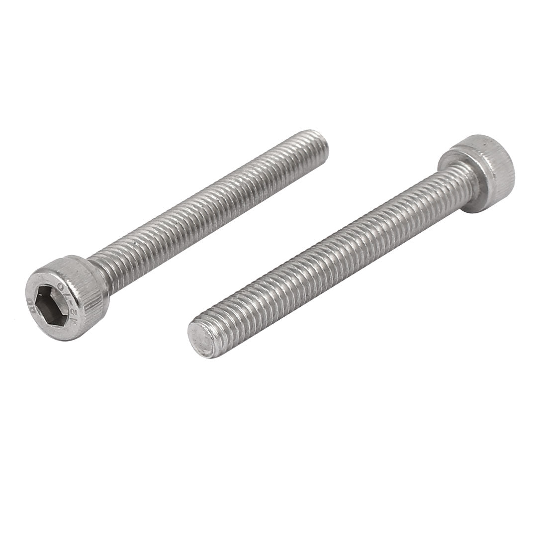 uxcell Uxcell 12Stück M6x50mm Gewinde 304 Edelstahl Innensechskantkappe Schraubenbolzen DIN912 DE de