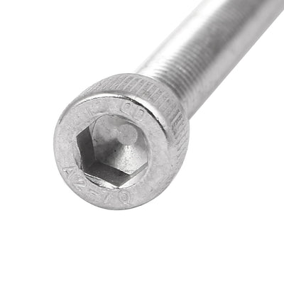 Harfington Uxcell M6 x 60mm Thread 304 Stainless Steel Hex Socket Head Cap Screw Bolt DIN912 6pcs