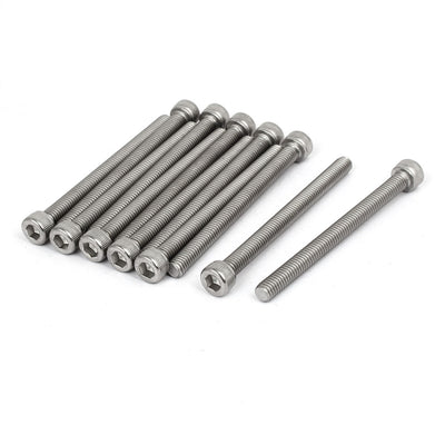 Harfington Uxcell M6 x 70mm Thread 304 Stainless Steel Hex Socket Head Cap Screw Bolt DIN912 12pcs