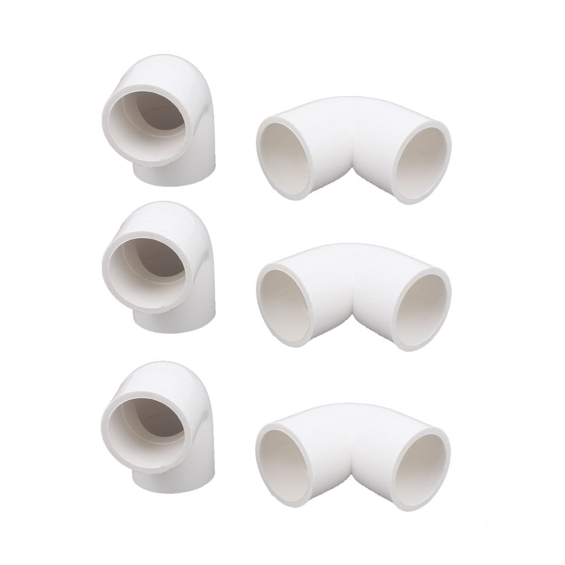 uxcell Uxcell 6 Pcs 25mm Dia 90 Degree Elbow Type PVC-U Pipe Connector Adapter Fitting White