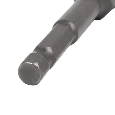 Harfington Uxcell 102mm Length 7mm Hex Shank 10mm Hexagonal Deep Socket Nut Driver Bit Gray 5pcs