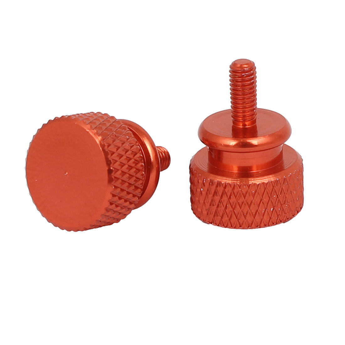 uxcell Uxcell Computer PC Case Aluminum Alloy Knurled Thumb Screws Orange M3x7mm 10pcs