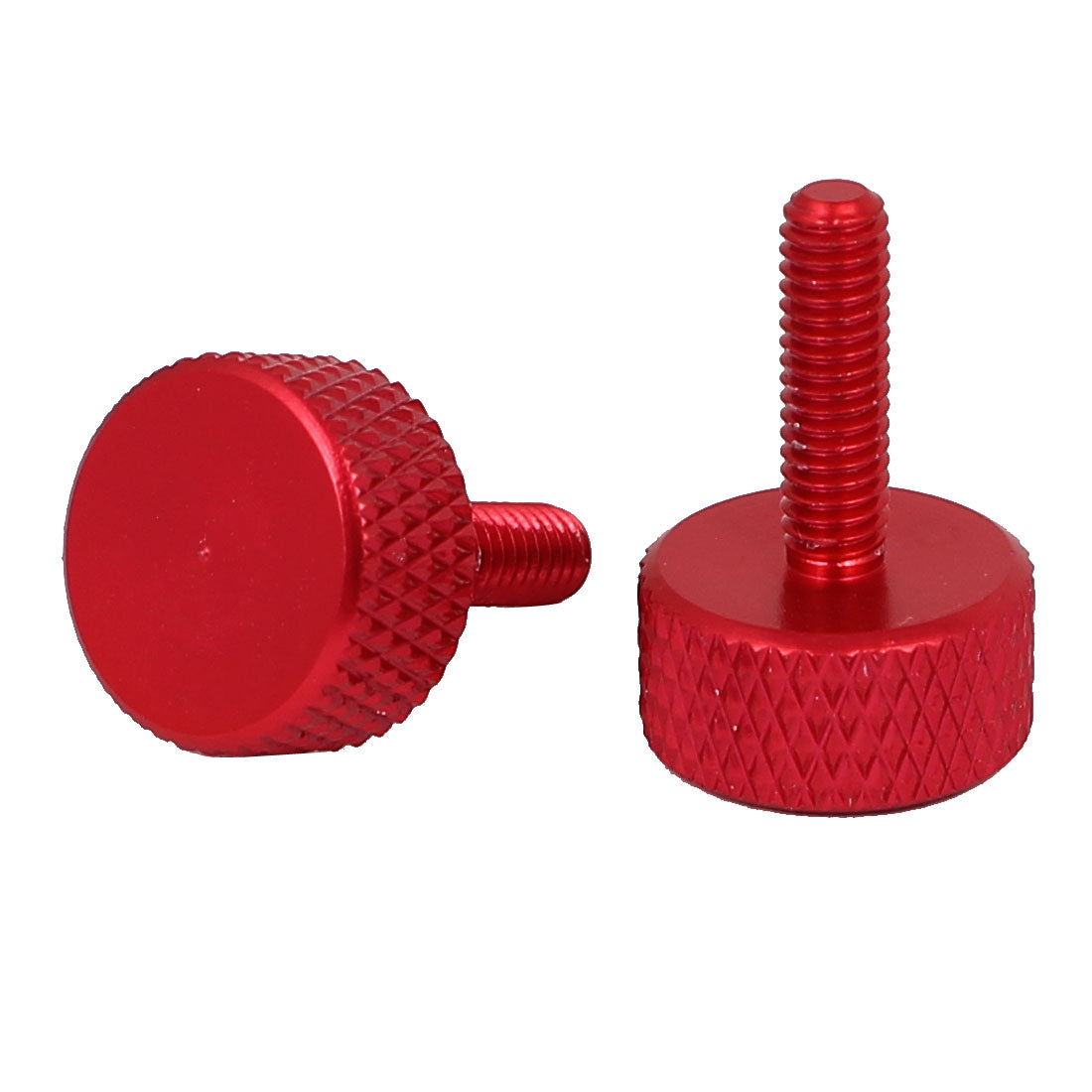 uxcell Uxcell Computer Graphics Card Flat Head Knurled Thumb Screws Wine Red M3.5x12mm 4pcs