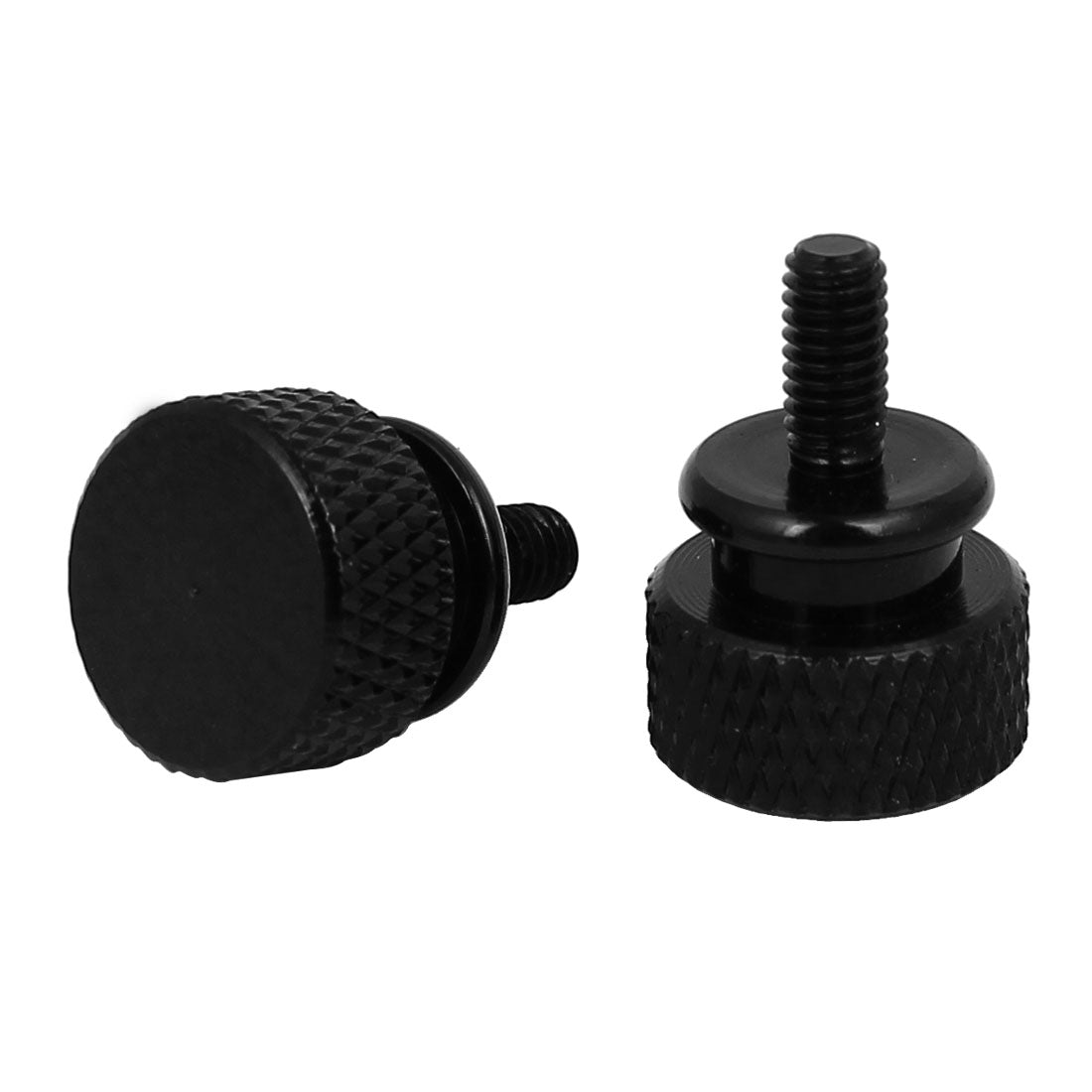 uxcell Uxcell Computer PC Case Fully Threaded Knurled Thumb Screws Black M3.5x7mm 10pcs