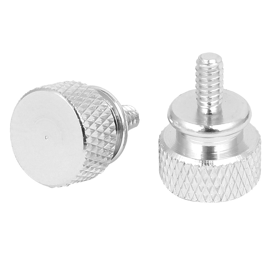 uxcell Uxcell Computer PC Case Fully Threaded Knurled Thumb Screws Silver Tone 6#-32 10pcs