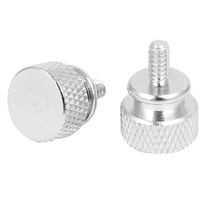 Harfington Uxcell Computer PC Case Fully Threaded Knurled Thumb Screws Silver Tone 6#-32 10pcs