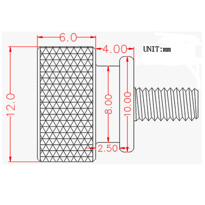 Harfington Uxcell Computer PC Case Fully Threaded Knurled Thumb Screws Silver Tone 6#-32 10pcs