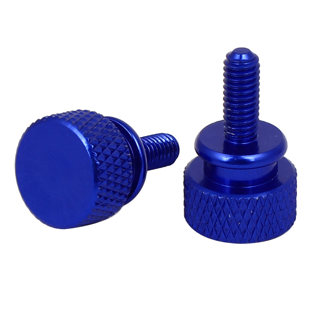 uxcell Uxcell Computer PC Case Shoulder Type Knurled Thumb Screw Royal Blue M4x10mm 10pcs