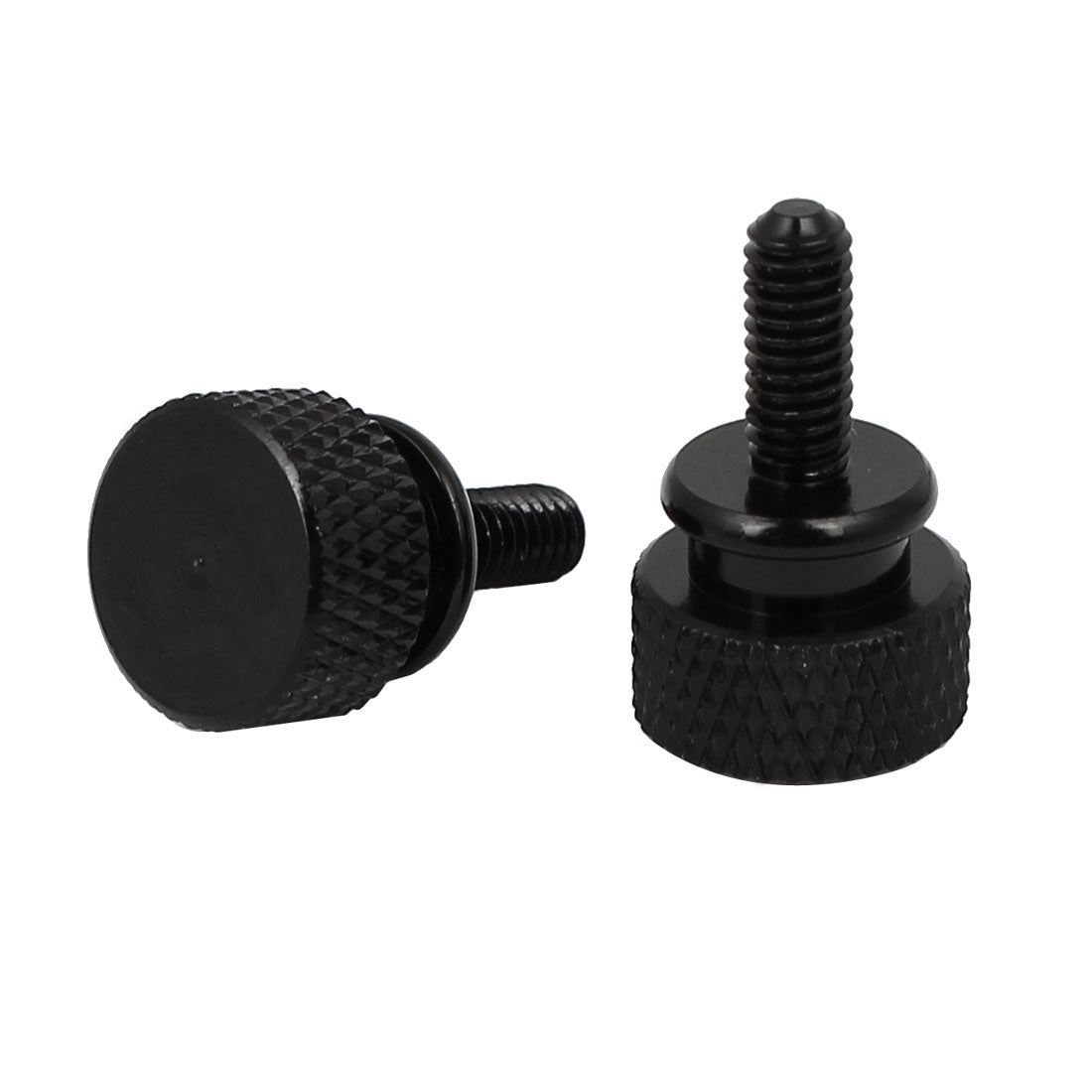 uxcell Uxcell Computer PC Case Shoulder Type Knurled Thumb Screw Black M4x10mm 10pcs