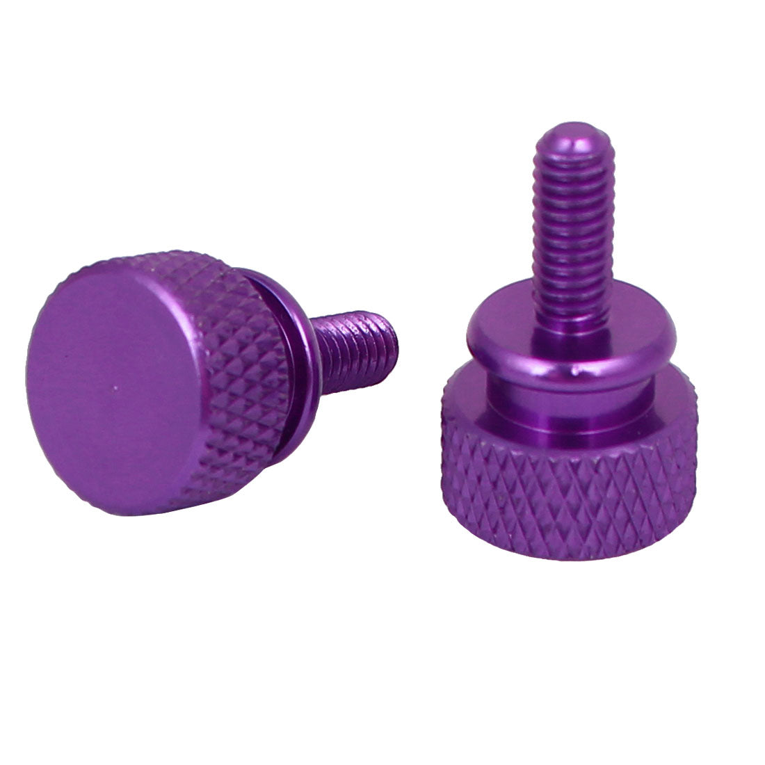 uxcell Uxcell Computer PC Case Shoulder Type Knurled Thumb Screw Purple M4x10mm 10pcs