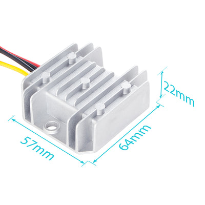 Harfington Uxcell DC 36V 24V 9-32V zu DC 12V 2A 24W Wasserdichter Spannungswandler Regler DE de