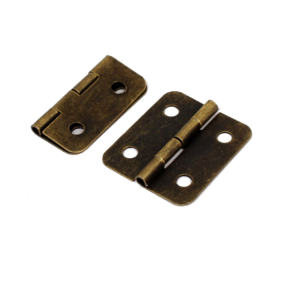 uxcell Uxcell Furniture Cupboard Door Metal Foldable Hinges Bronze Tone 1.2" Length 2PCS