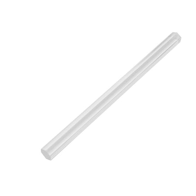 Harfington Uxcell Acrylic Hexagon Shaped Rod PMMA Bar Clear 15mm Hex Width 10 Inch Long