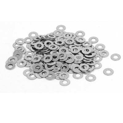 Harfington Uxcell M2 304 Stainless Steel Flat Washers Spacers Fastener DIN125 200PCS
