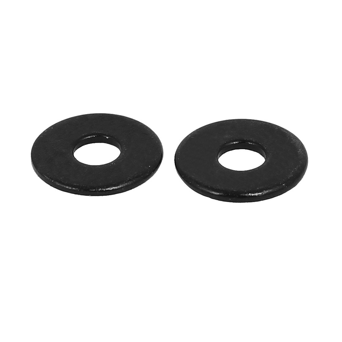 uxcell Uxcell M3 x 10mm x 1mm Black Zinc Plated Flat Washers Spacers Gaskets Fastener 100PCS