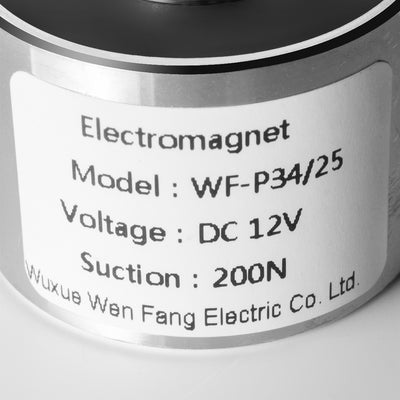 Harfington Uxcell 12V DC 200N 0.29LB elektrische Hebe Magnet Elektronik Magnetspule  heben Halten