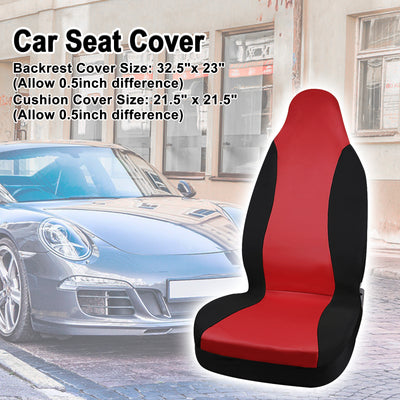 Harfington Uxcell 5 Colours Front High Back Universal Bucket Seat Cover Protector Fit for Auto Car 1