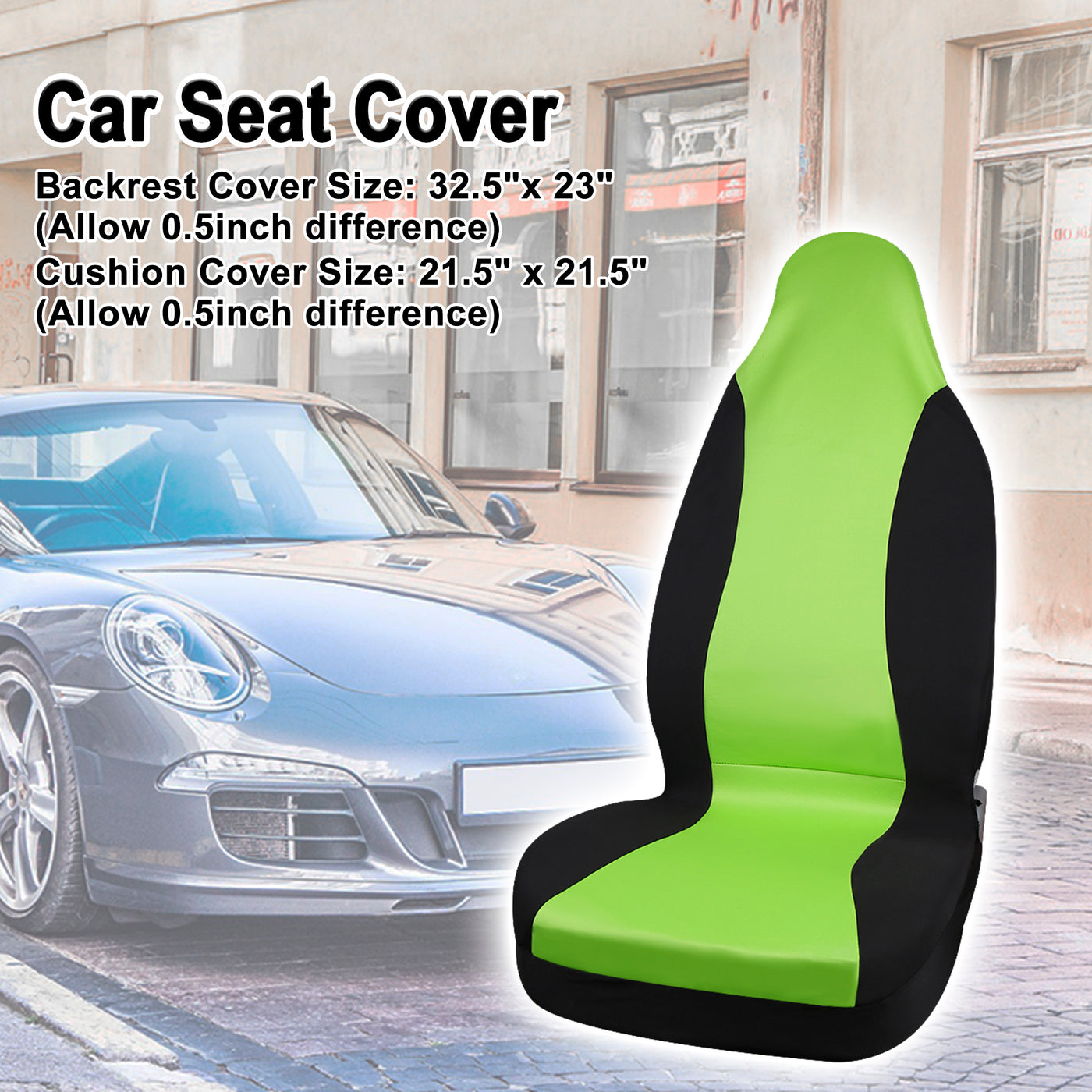 uxcell Uxcell 5 Colours Front High Back Universal Bucket Seat Cover Protector Fit for Auto Car 1