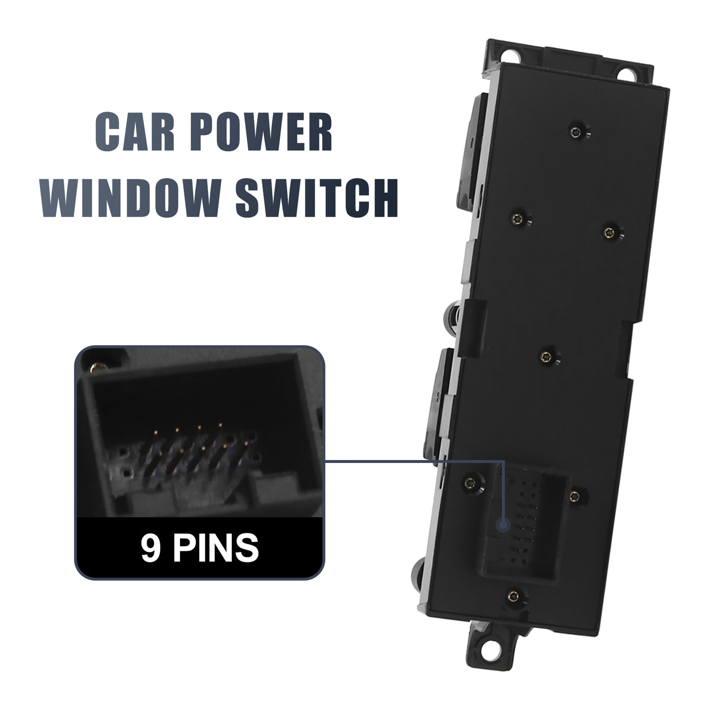 uxcell Uxcell Master Driver Side Power Window Switch 1J4 959 857 B Replacement for VW Golf Jetta Passat B5 1998-2005