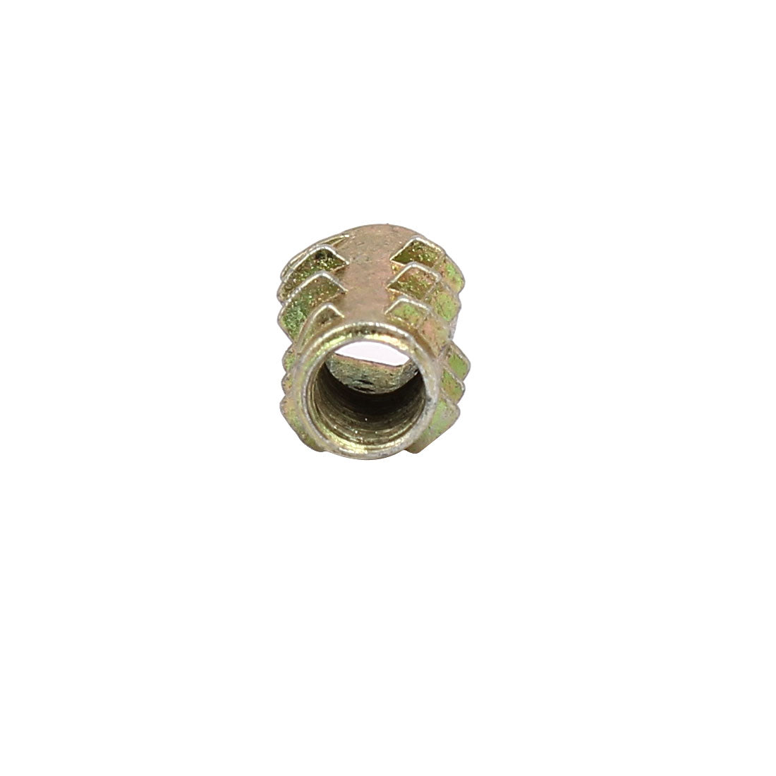 uxcell Uxcell M4x10mm Hex Socket Threaded Insert Nuts Bronze Tone 40pcs for Wood Furniture