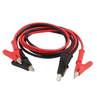 Harfington Uxcell Pair Double-ended Alligator Clip Cable Jumper Wire Test Leads 1.02m