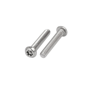 Harfington Uxcell M2x12mm 304 Stainless Steel Button Head Torx Security Machine Screws 30pcs