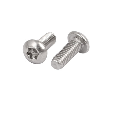 Harfington Uxcell M3x8mm 304 Stainless Steel Button Head Torx Security Machine Screws 30pcs