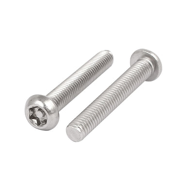 Harfington Uxcell 5 Stück M6x40mm 304 Edelstahl Linsenkopf Torx Schrauben Linsenschrauben DE de