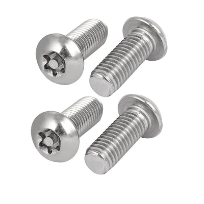 Harfington Uxcell 4 Stück M10x25mm 304 Edelstahl Linsenkopf Torx Schrauben Linsenschrauben de