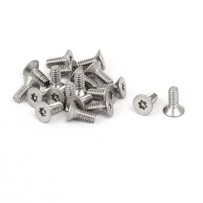 Harfington Uxcell Flat Head Torx Screws M2*5mm 304SUS 20pcs