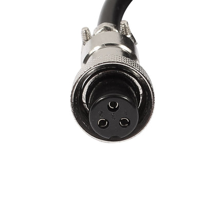 Harfington Uxcell GX12 3 Pin Male/Female Head Aviation Socket Connector Electrical Cable 2m