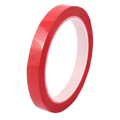 Harfington Uxcell 12mm Single Sided Strong Self Adhesive Mylar Tape 50M Length Red