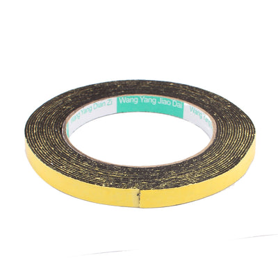 Harfington Uxcell 10mm x 1mm Single Sided Self Adhesive Shockproof Sponge Foam Tape 5M Length