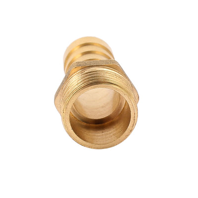 Harfington Uxcell Brass 3/8BSP Male Thread to 12mm Hose Barb Straight Fitting Adapter Coupler