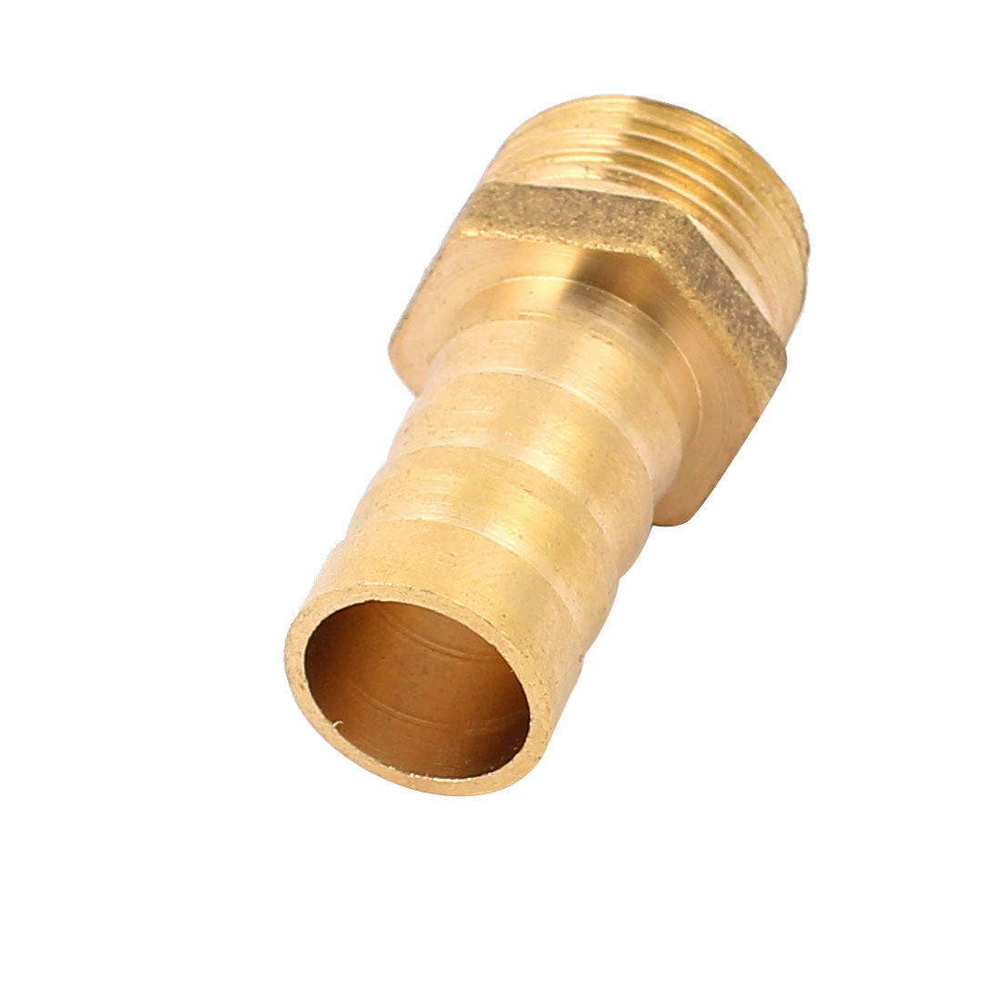 uxcell Uxcell Brass 3/8BSP Male Thread to 12mm Hose Barb Straight Fitting Adapter Coupler