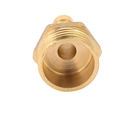 Harfington Uxcell Brass 1/2BSP Male Thread to 8mm Hose Barb Straight Fitting Adapter Coupler