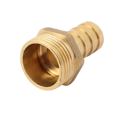 Harfington Uxcell Brass 3/4BSP Male Thread to 16mm Hose Barb Straight Fitting Adapter Coupler