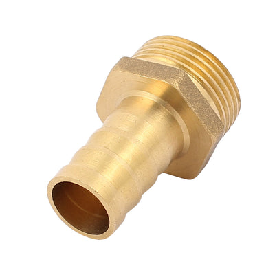 Harfington Uxcell Brass 3/4BSP Male Thread to 16mm Hose Barb Straight Fitting Adapter Coupler