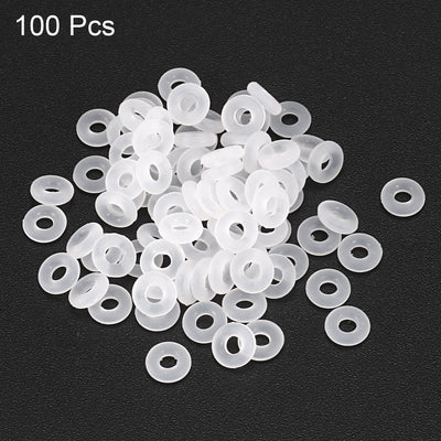 Harfington Uxcell 100Pcs White 9mm x 1.5mm Silicone Rubber Gasket O Ring Sealing Ring