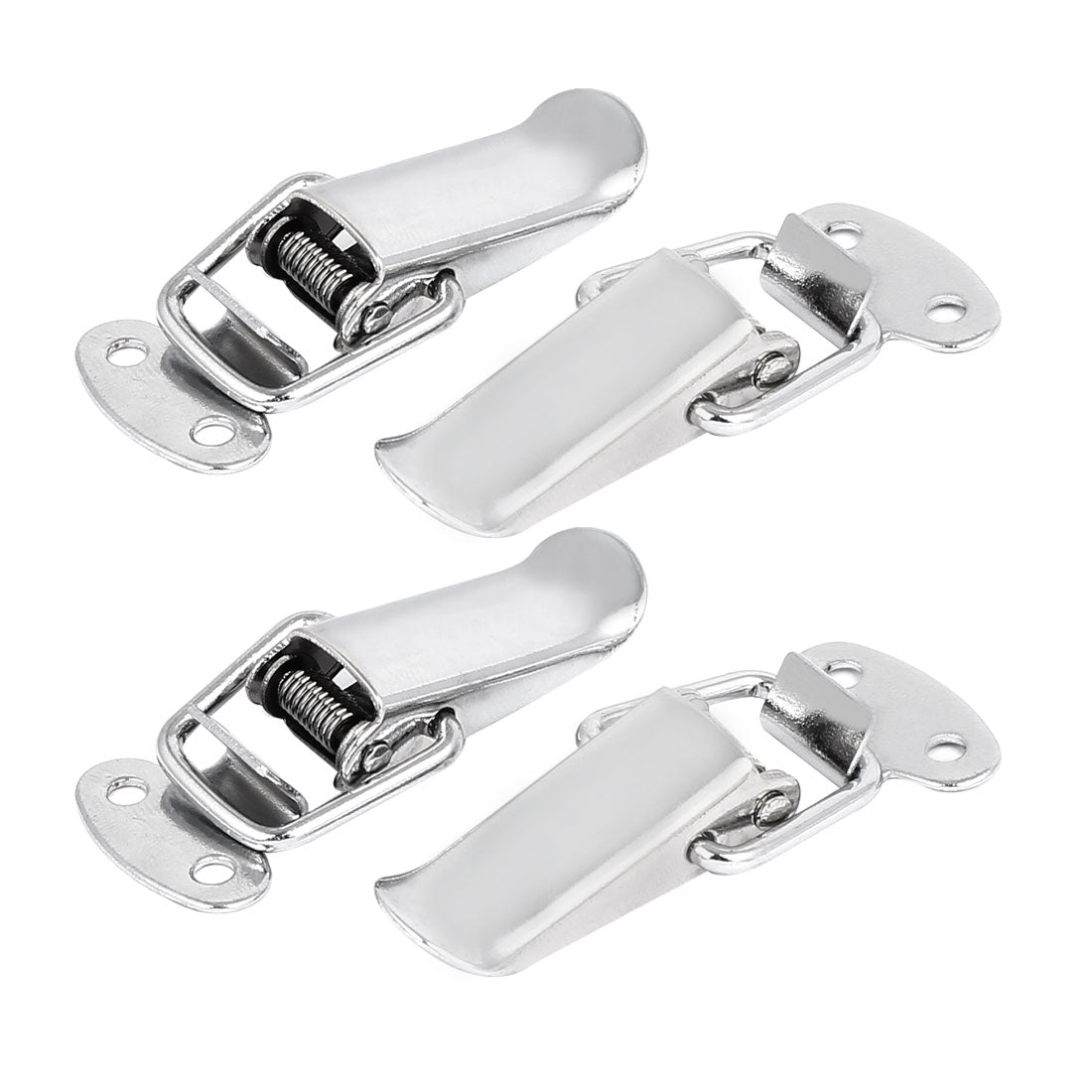 uxcell Uxcell Toolbox Suitcase Case Metal Spring Loaded Toggle Latches Locks 57mm Long 4pcs