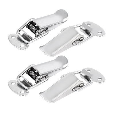 Harfington Uxcell Toolbox Suitcase Case Metal Spring Loaded Toggle Latches Locks 57mm Long 4pcs