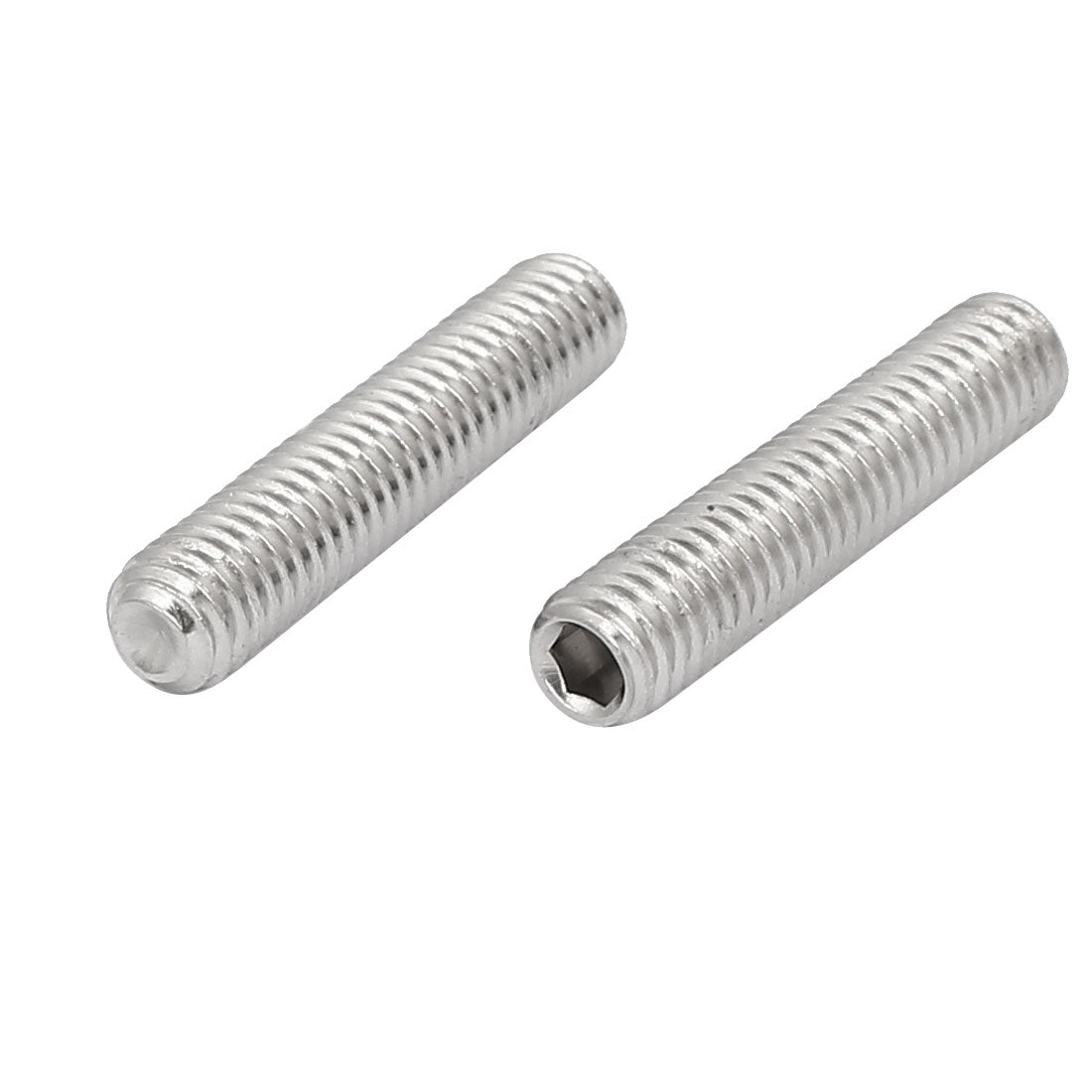 uxcell Uxcell M6x30mm 316 Stainless Steel Hex Socket Cup Point Grub Set Screws 10pcs