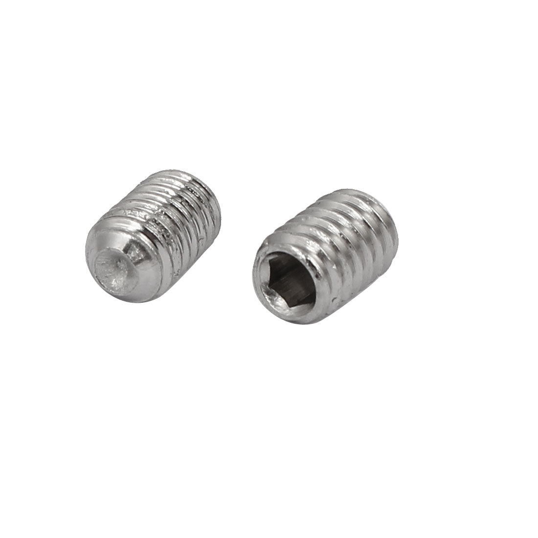 uxcell Uxcell M4x6mm 316 Stainless Steel Hex Socket Cup Point Grub Set Screws 100pcs