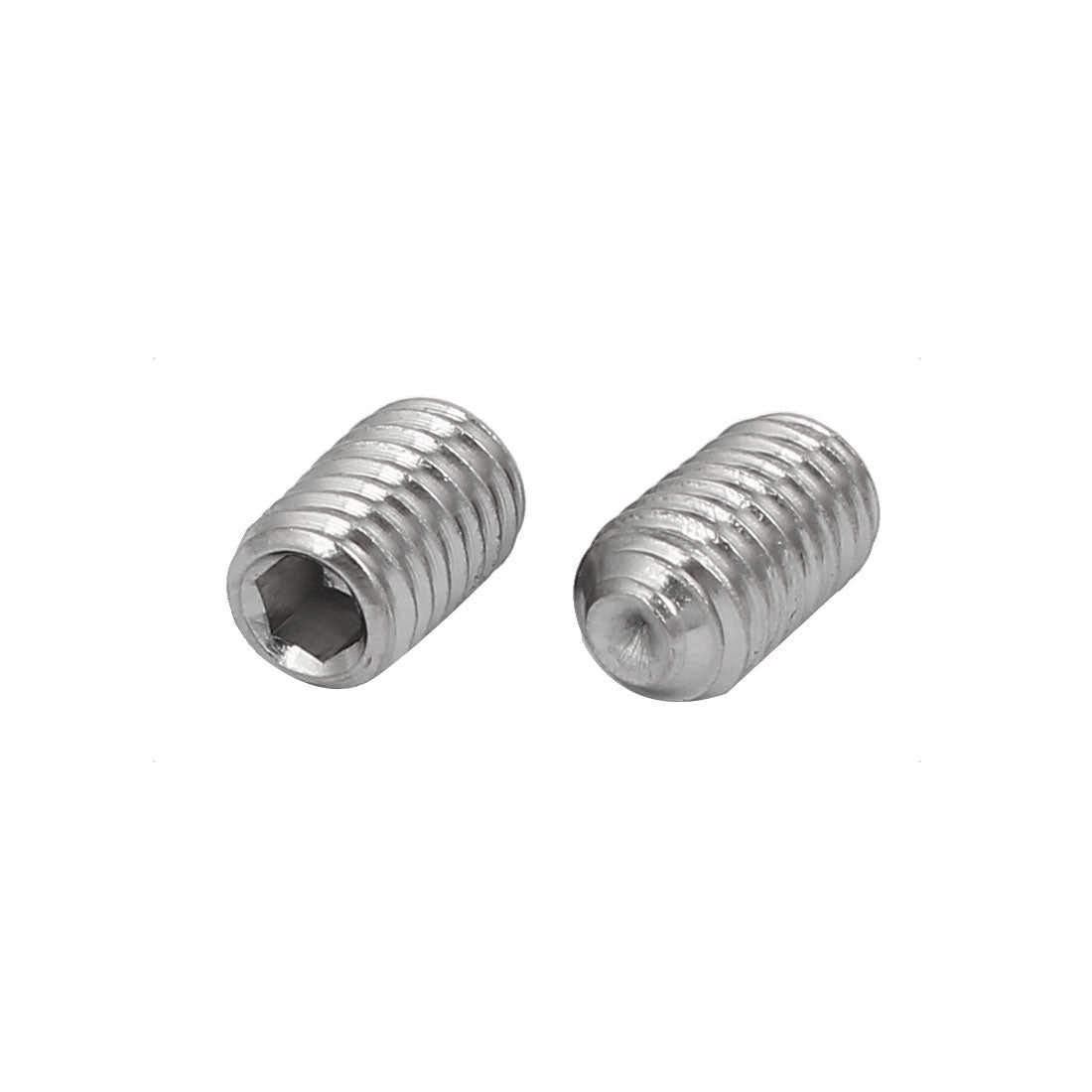 uxcell Uxcell M6x10mm 316 Stainless Steel Hex Socket Cup Point Grub Set Screws 20pcs