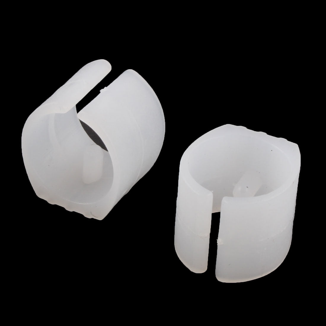 uxcell Uxcell Chair Pipe Foot Plastic Clamp Pads U-shaped Caps White 22mm Dia 20pcs