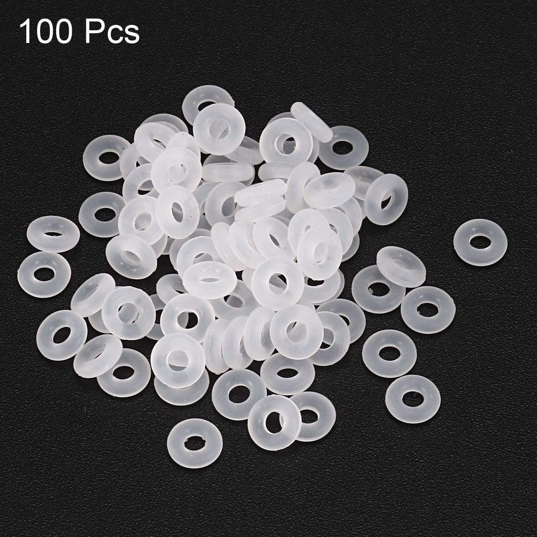 uxcell Uxcell 100Pcs White 7mm x 1.5mm Heat Resistance Oil Resistant NBR Nitrile Rubber O Ring Sealing Ring