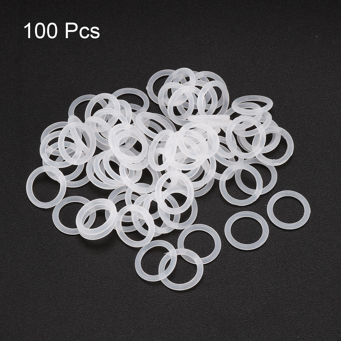 uxcell Uxcell 100Pcs White 11mm x 1.5mm Heat Resistance Oil Resistant NBR Nitrile Rubber O Ring Sealing Ring