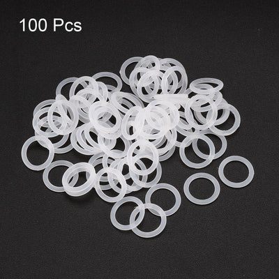 Harfington Uxcell 100Pcs White 11mm x 1.5mm Heat Resistance Oil Resistant NBR Nitrile Rubber O Ring Sealing Ring